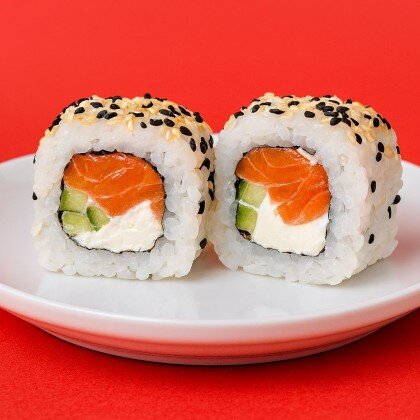 Ролл "Филадельфия в кунжуте"