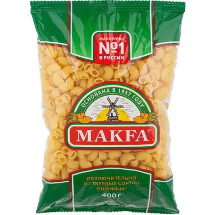 Макарон Makfa изделия Улитки 400гр