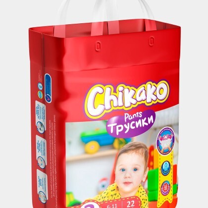 Подгузники для детей Chikako Trusik blok N3 22sht