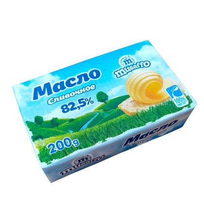 Масло Сливочное Musaffo 82.5% 200 гр