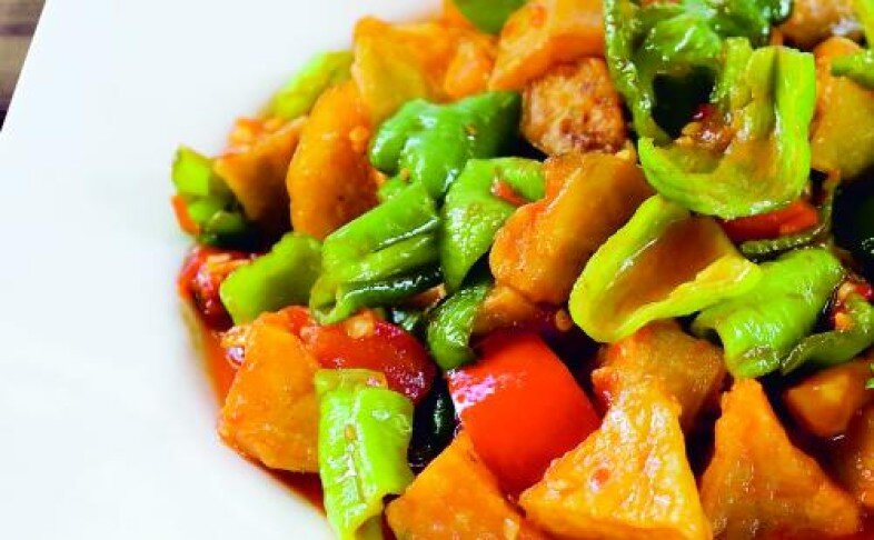 Тофу с овощами