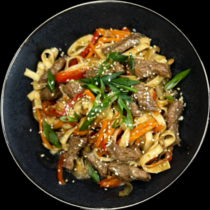 Удон с говядиной