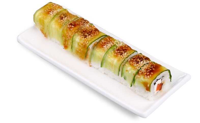 Роллы с семгой и огурцом (8 шт)