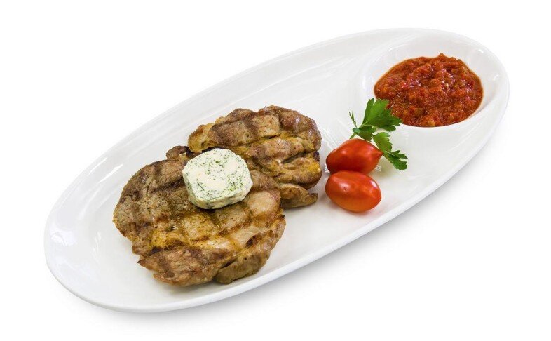 Стейк из свинины "Саксония"