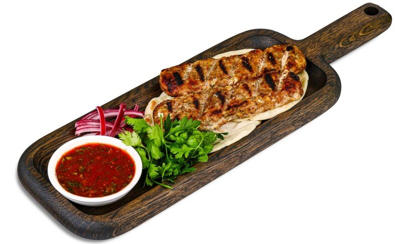 Кебаб из говядины и индейки