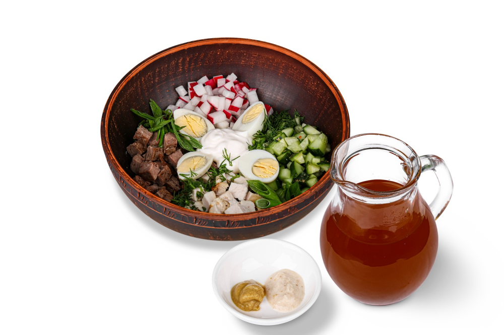 Окрошка "barBQ" на квасе