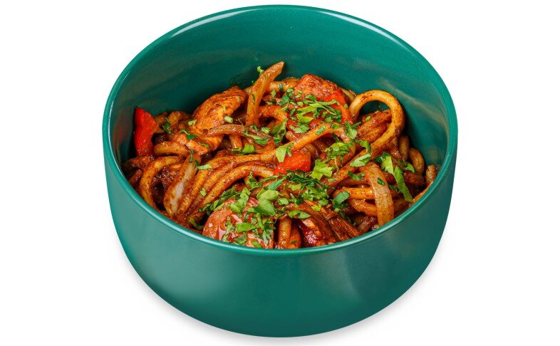 Лапша-вок с курицей