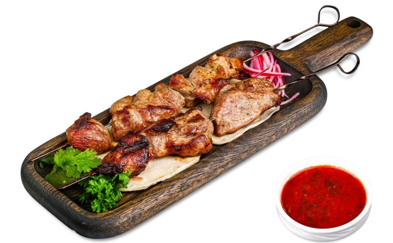 Шашлык по-грузински из свинины