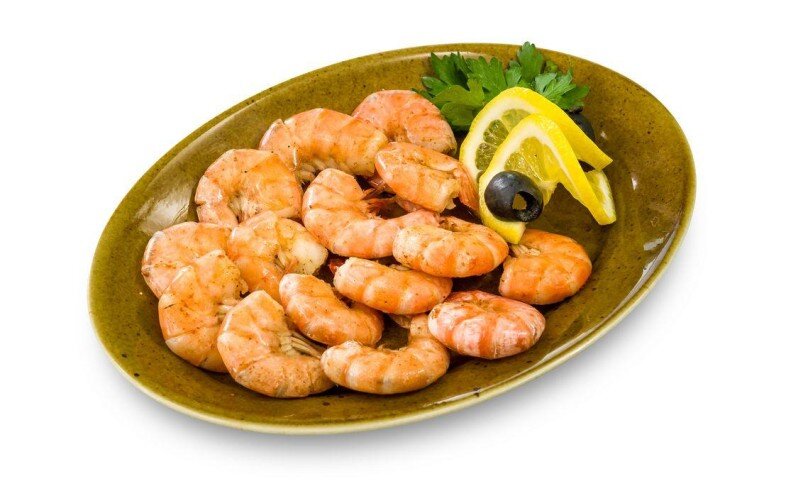 Креветки отварные
