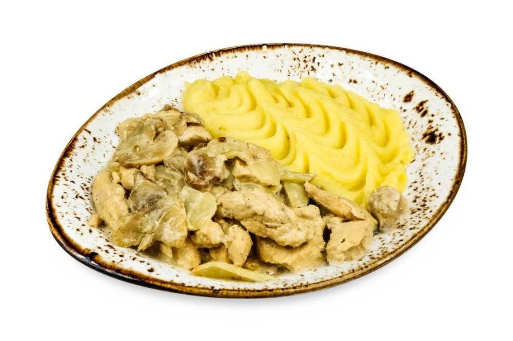 Курица с грибами
