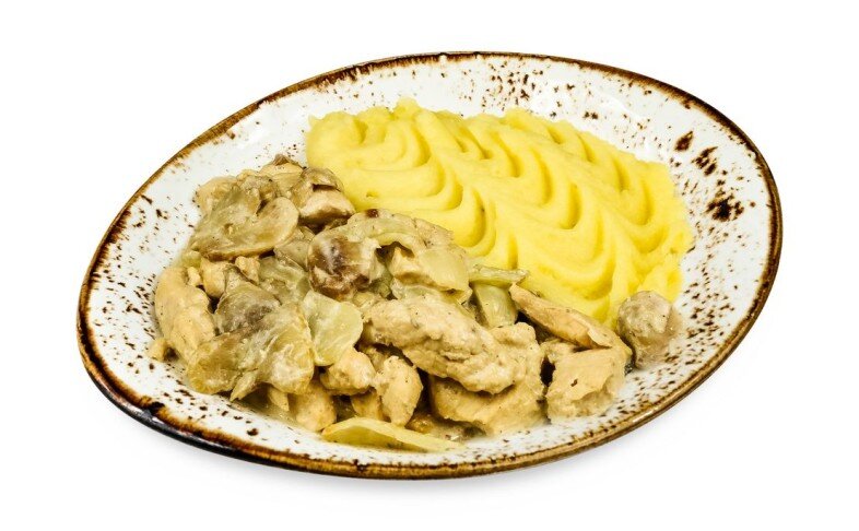 Курица с грибами