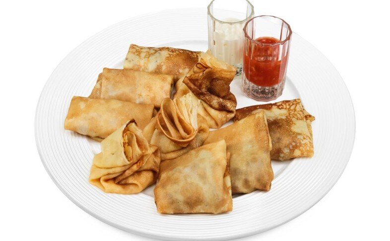 Блинная тарелка мясная