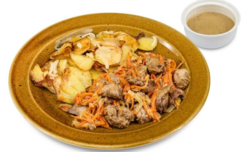 Печень по-деревенски
