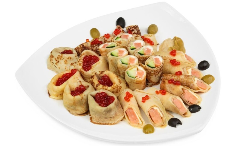 Блинная тарелка рыбная