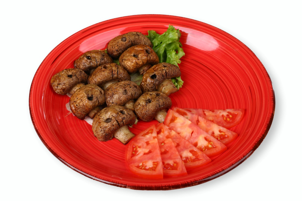 Шампиньоны на гриле "Черепа"