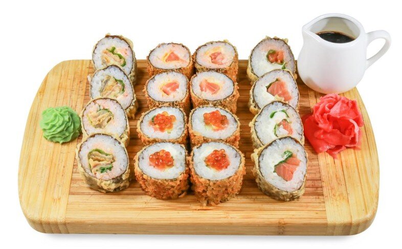 Горячее суши-ассорти