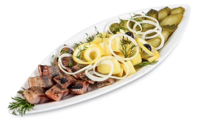 Закуска "Сельдь по-русски"