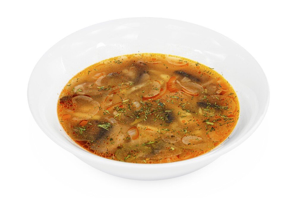 Рассольник постный с грибами