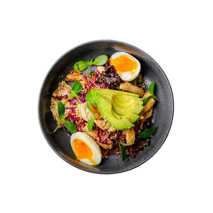 Салат с курицей и авокадо