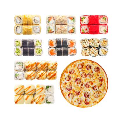 Сет на компанию 62шт+пицца