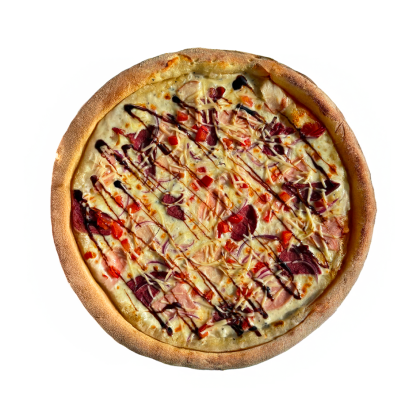 Пицца мясное ассорти