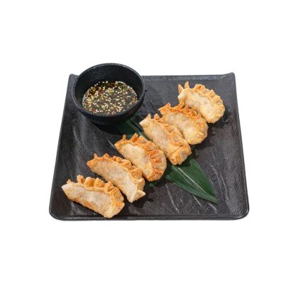 Гедза с копченым лососем