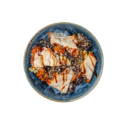 Салат с угрём и авокадо