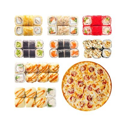 Сет на компанию 62шт+пицца