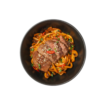 Удон с говядиной