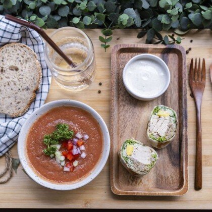 Lunch Set (Soup + Burrito + Beverage) 🍽️