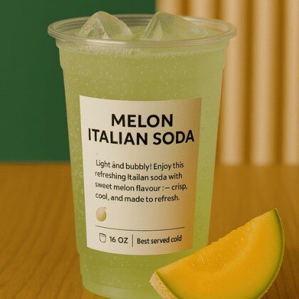 Melon Italian Soda 🍈