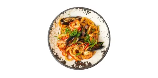 WOK с морепродуктами