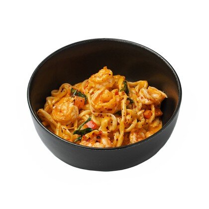 Лагман с креветками