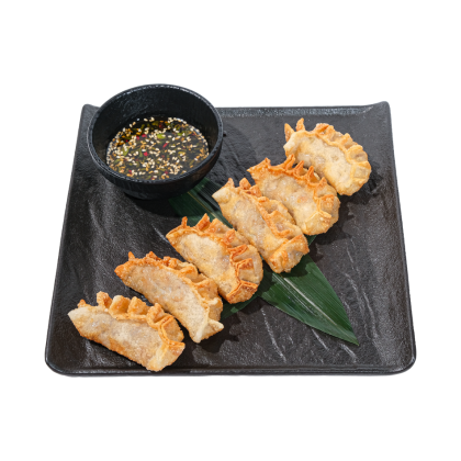 Гедза с цыпленком и креветками