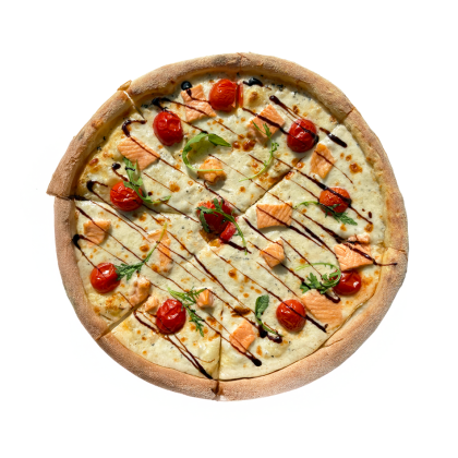 Пицца с семгой