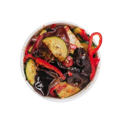 Огурцы с грибами