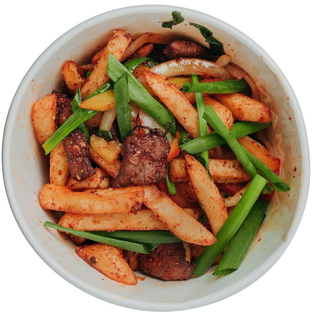Фри с мясом