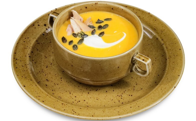 Суп-пюре тыквенный с курицей