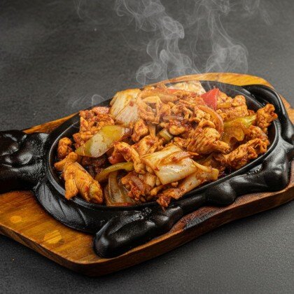 Курица на жаровне