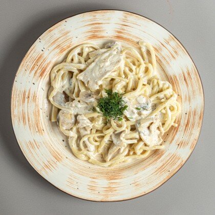 Лагман с грибами