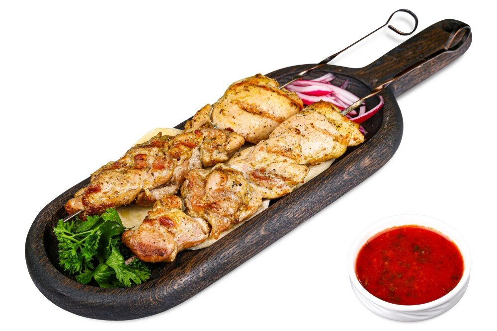 Шашлык по-грузински из курицы