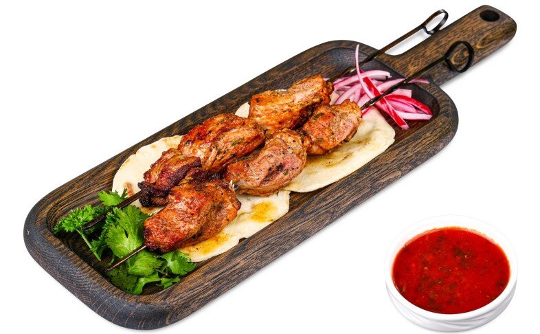 Шашлык по-грузински из утки