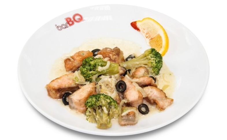 Горбуша в сливках