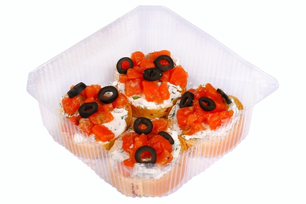 Брускетты с форелью (4 шт)