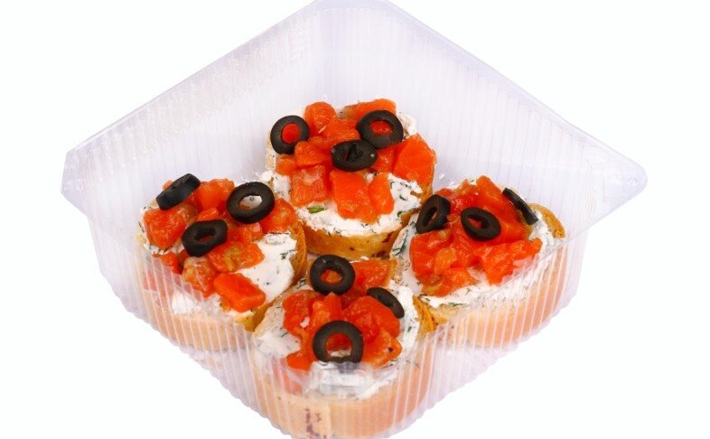 Брускетты с форелью (4 шт)