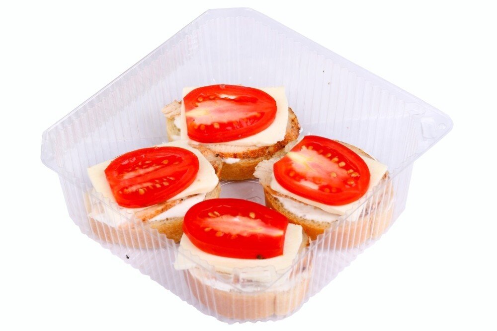 Брускетты с курицей (4 шт)