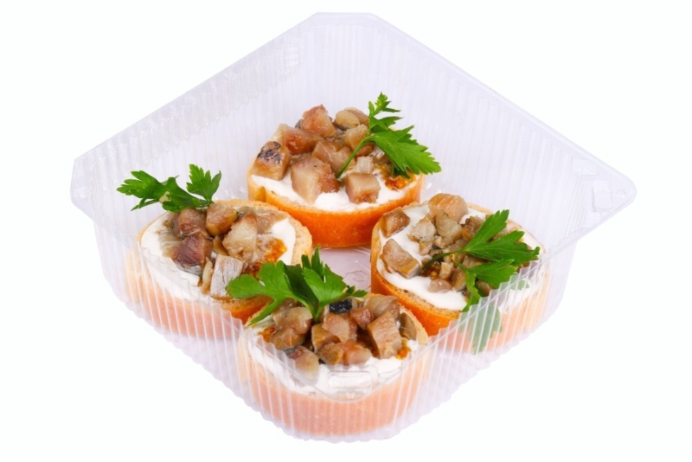 Брускетты с сельдью (4 шт)