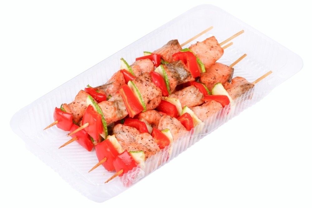 Мини-шашлычки из форели и овощей (5 шт)