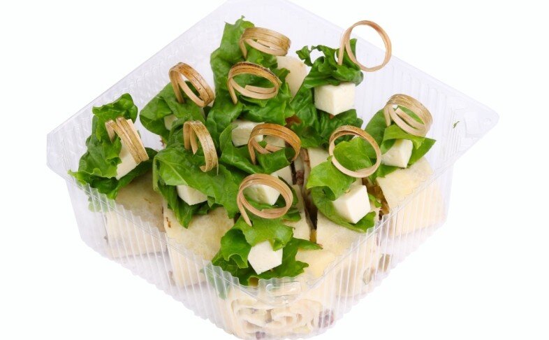 Канапе с блином и языком (10 шт)