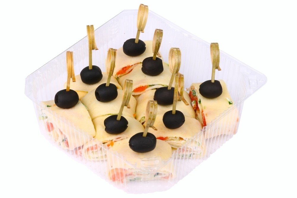 Канапе с блином и форелью (10 шт)